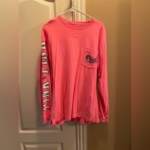 Neon pink PINK long sleeve tshirt!